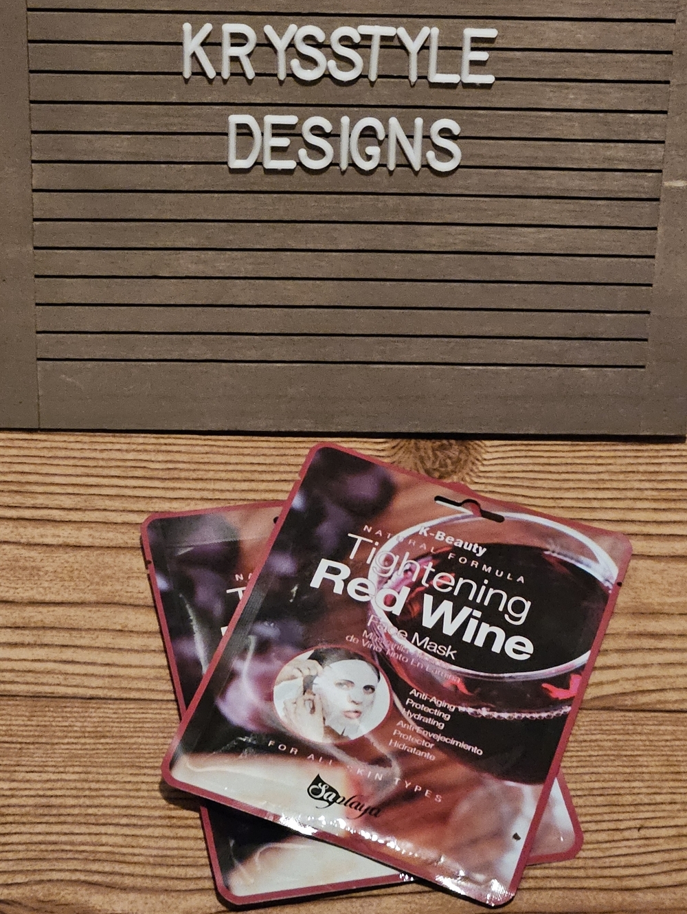 K Beauty Face Masks Tightening Red Wine (2)